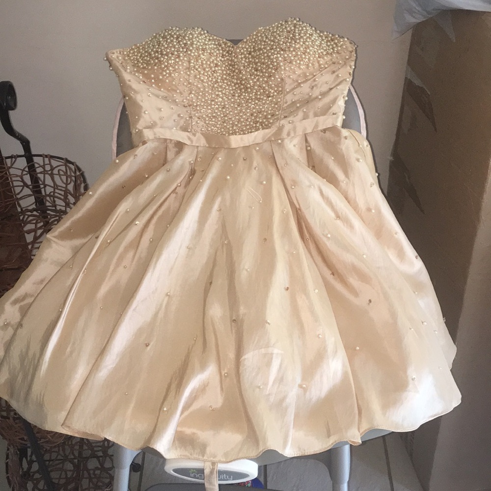 Champagne/cream Prom Dress